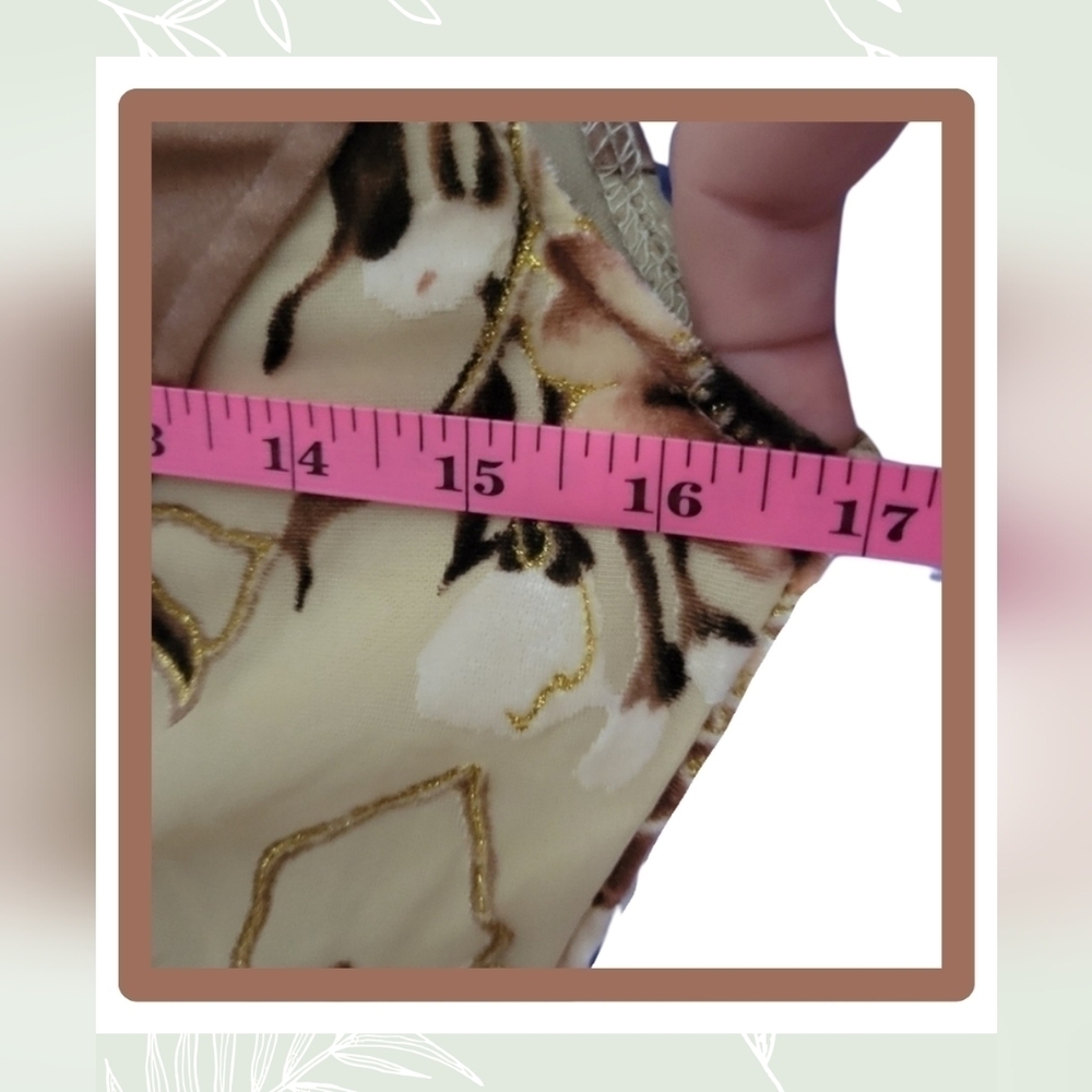 NWT Windsor Women's Floral Velvet Dress - Hook & Eye Closure, Scoop Neck, Size S - Picture 13 of 14